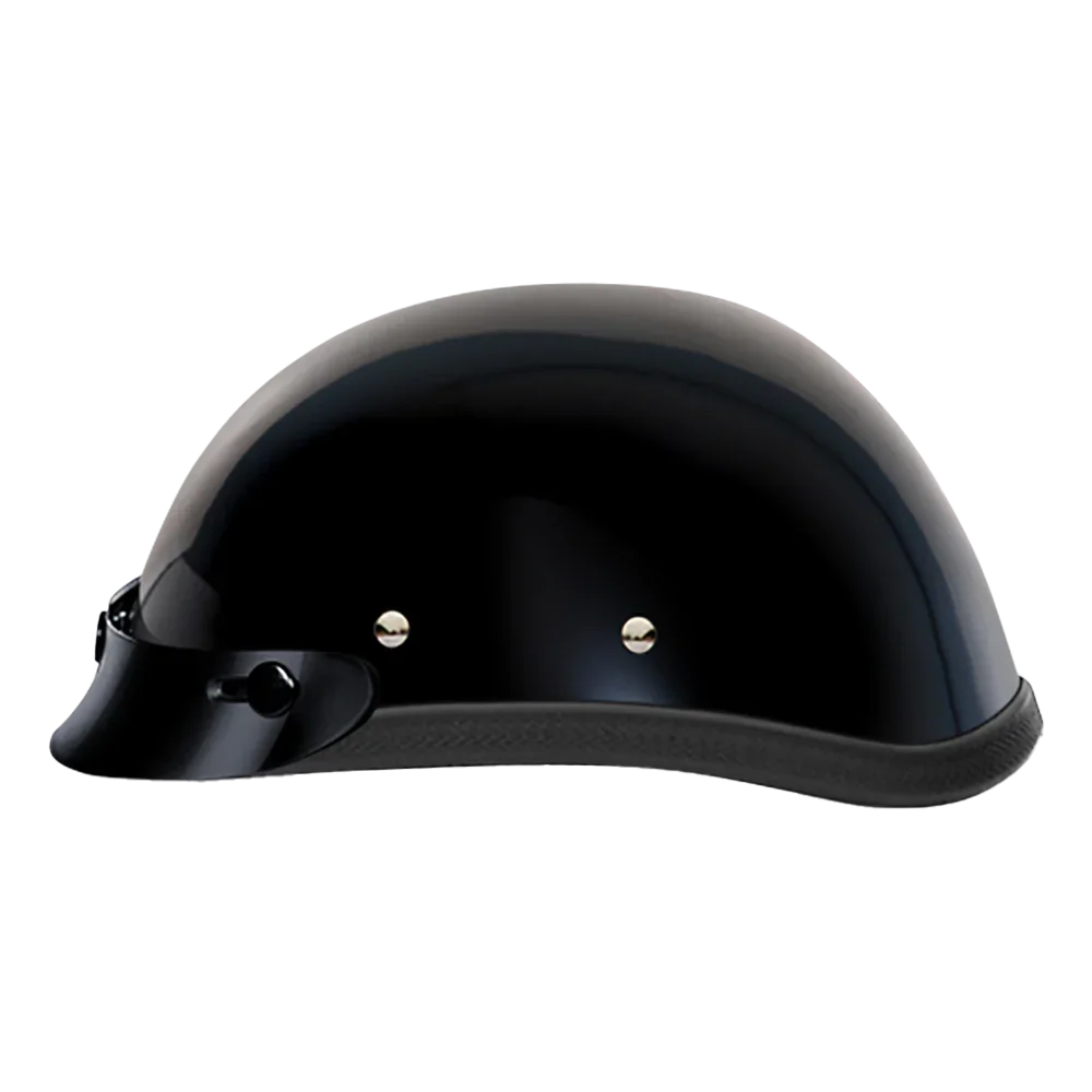 Daytona Helmets Novelty Eagle W/ Snaps- Hi-Gloss Black