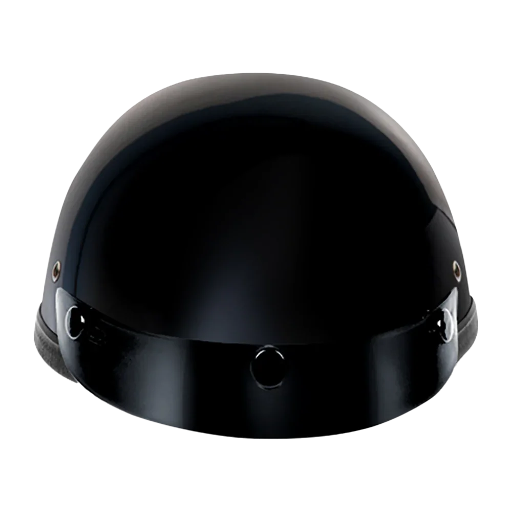 Daytona Helmets Novelty Eagle W/ Snaps- Hi-Gloss Black