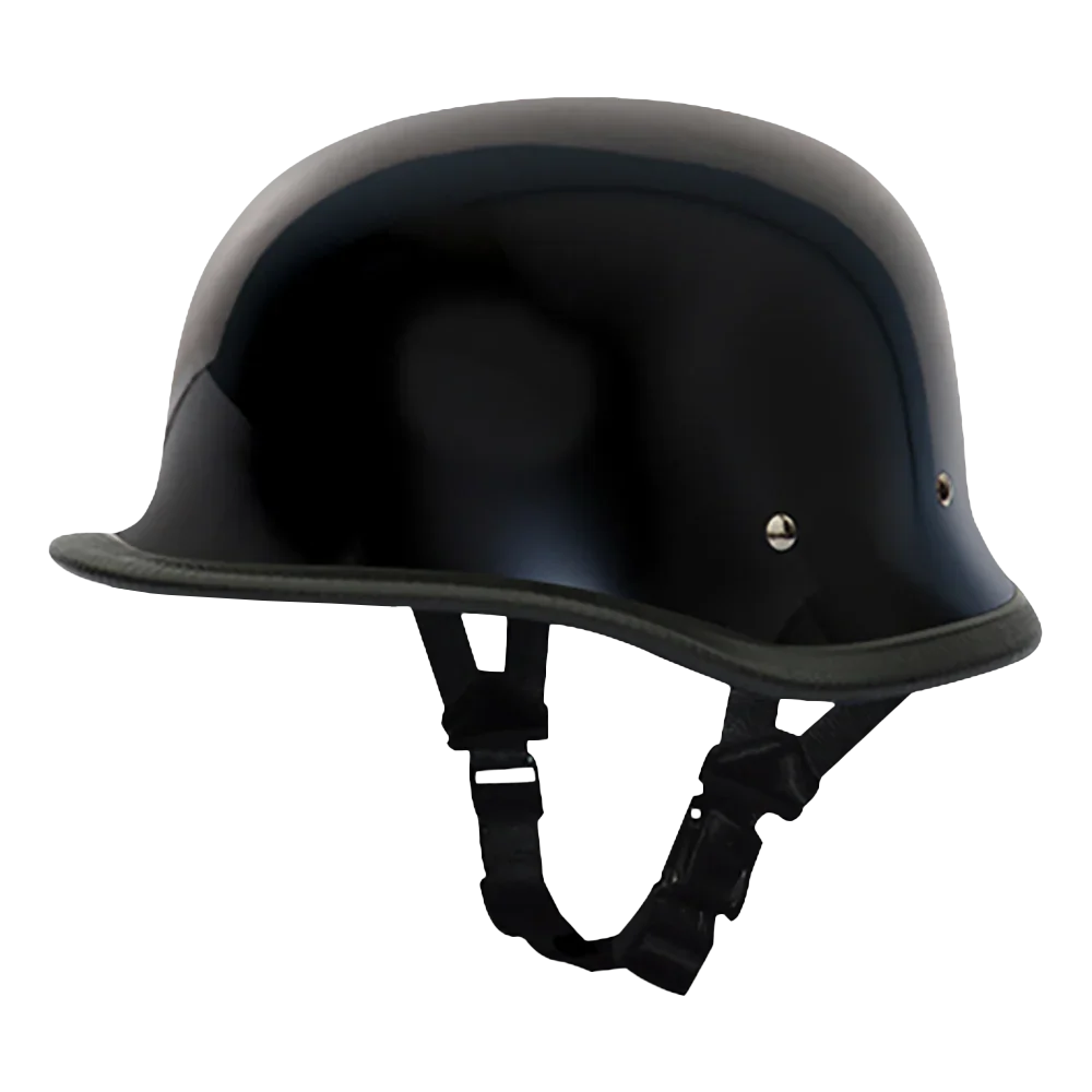 Daytona Helmets Novelty Big German- Hi-Gloss Black