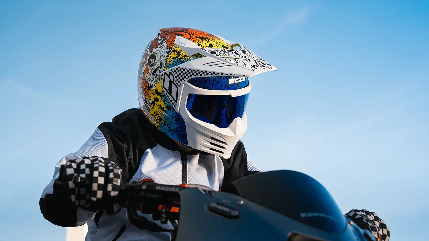 ICON Elsinore- Doodle 3 Helmet