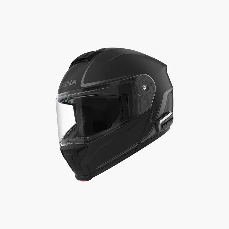 SENA OUTRUSH 2 FLIP UP HELMET W/MESH MATTE BLACK SM