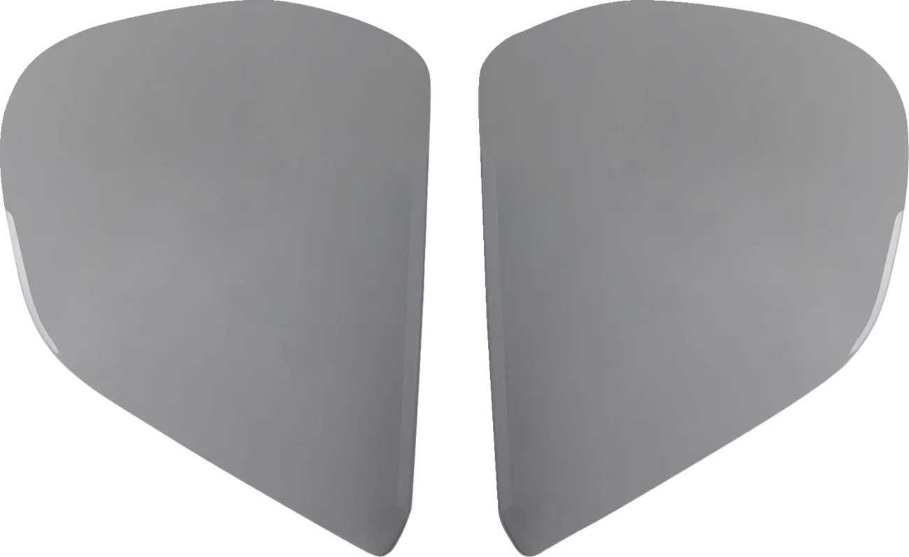 Gray motorcycle helmet visor shields for protective riding gear