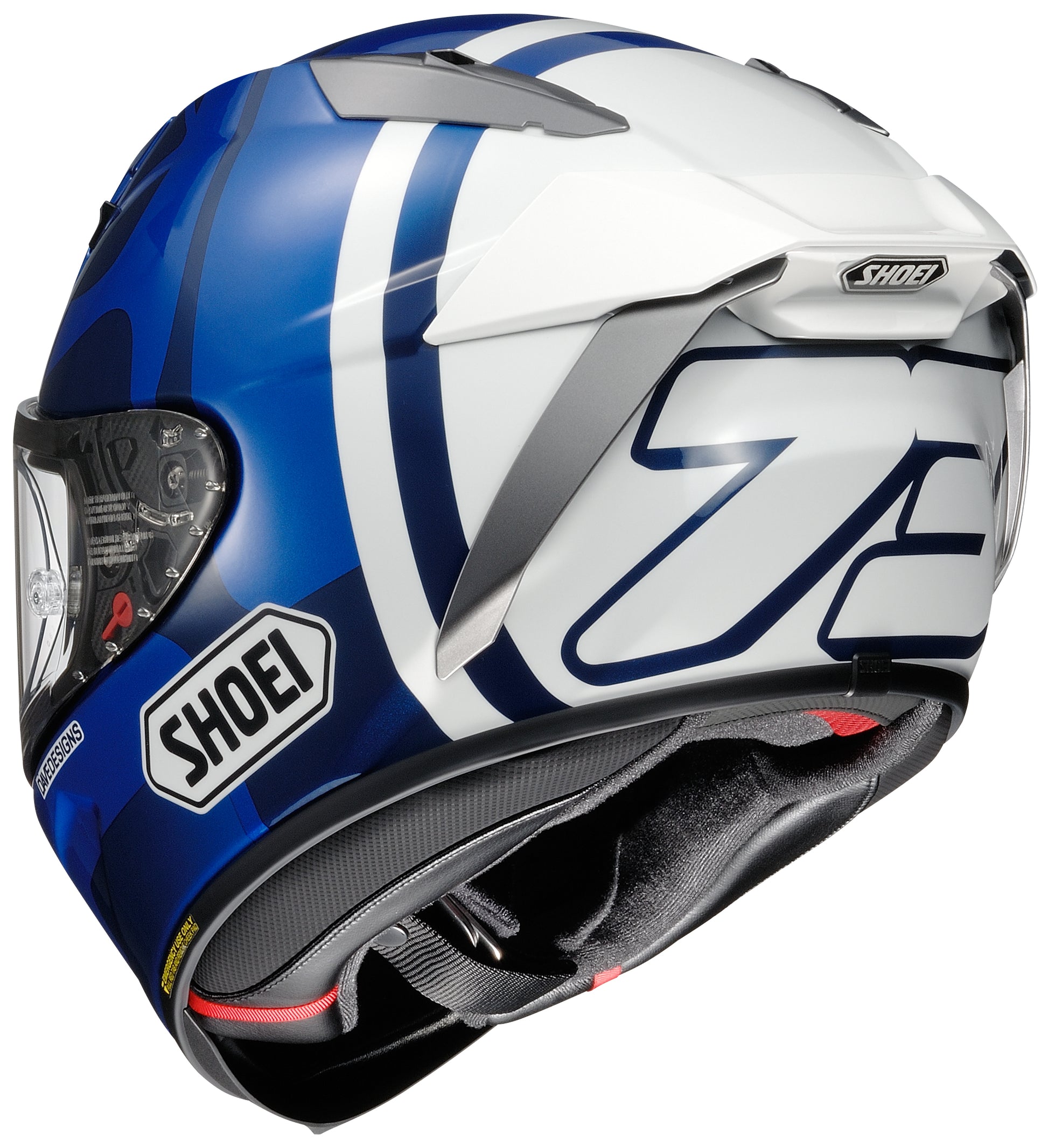 Shoei X-15 Marquez 73 V2 Full Face Helmet - TC-2 - rear