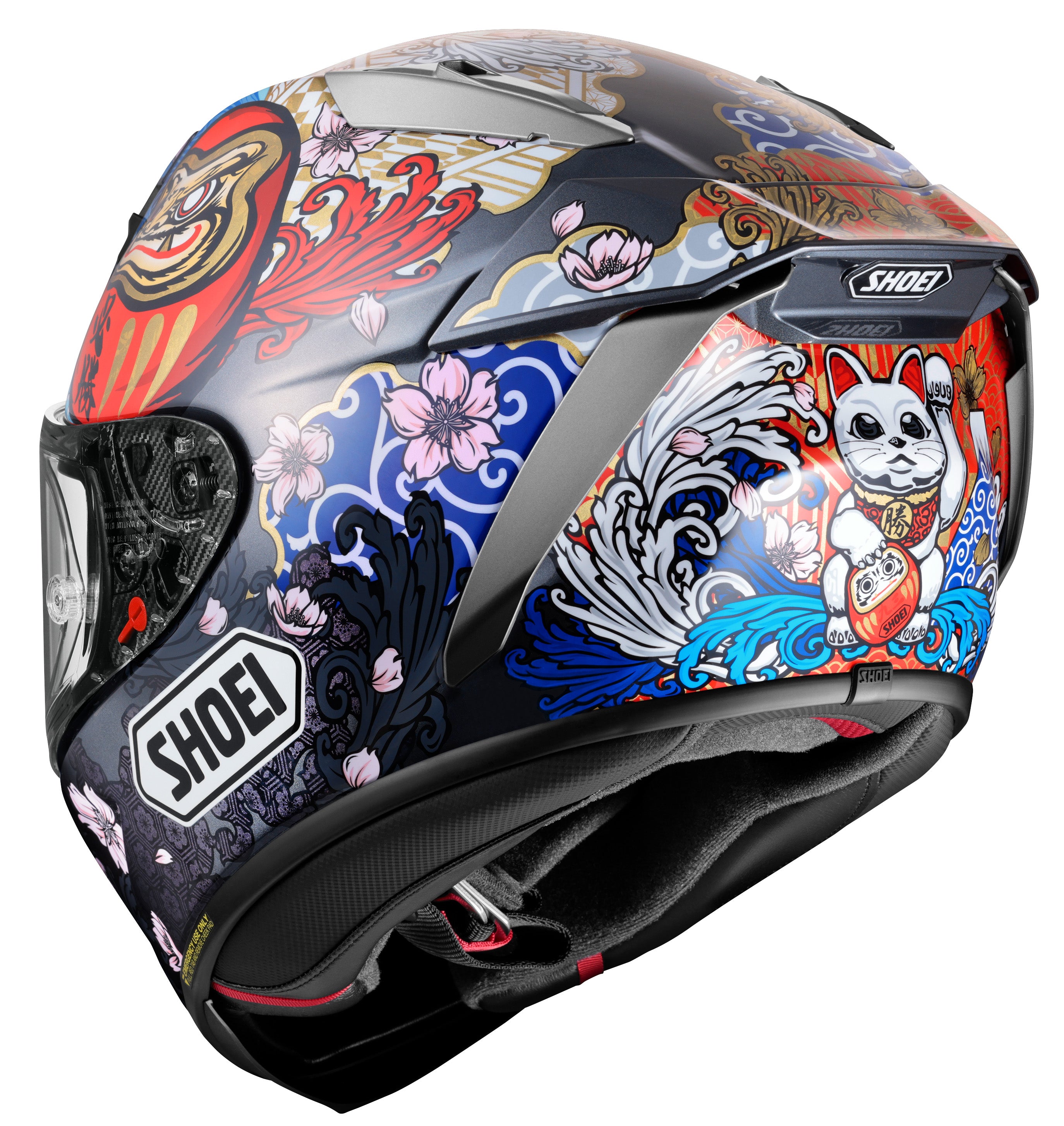Shoei X-15 Marquez Motegi 5 Full Face Helmet - TC-1 - rear