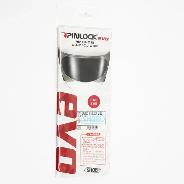 SHOEI CJ-2/SP PINLOCK EVO LENS CLR