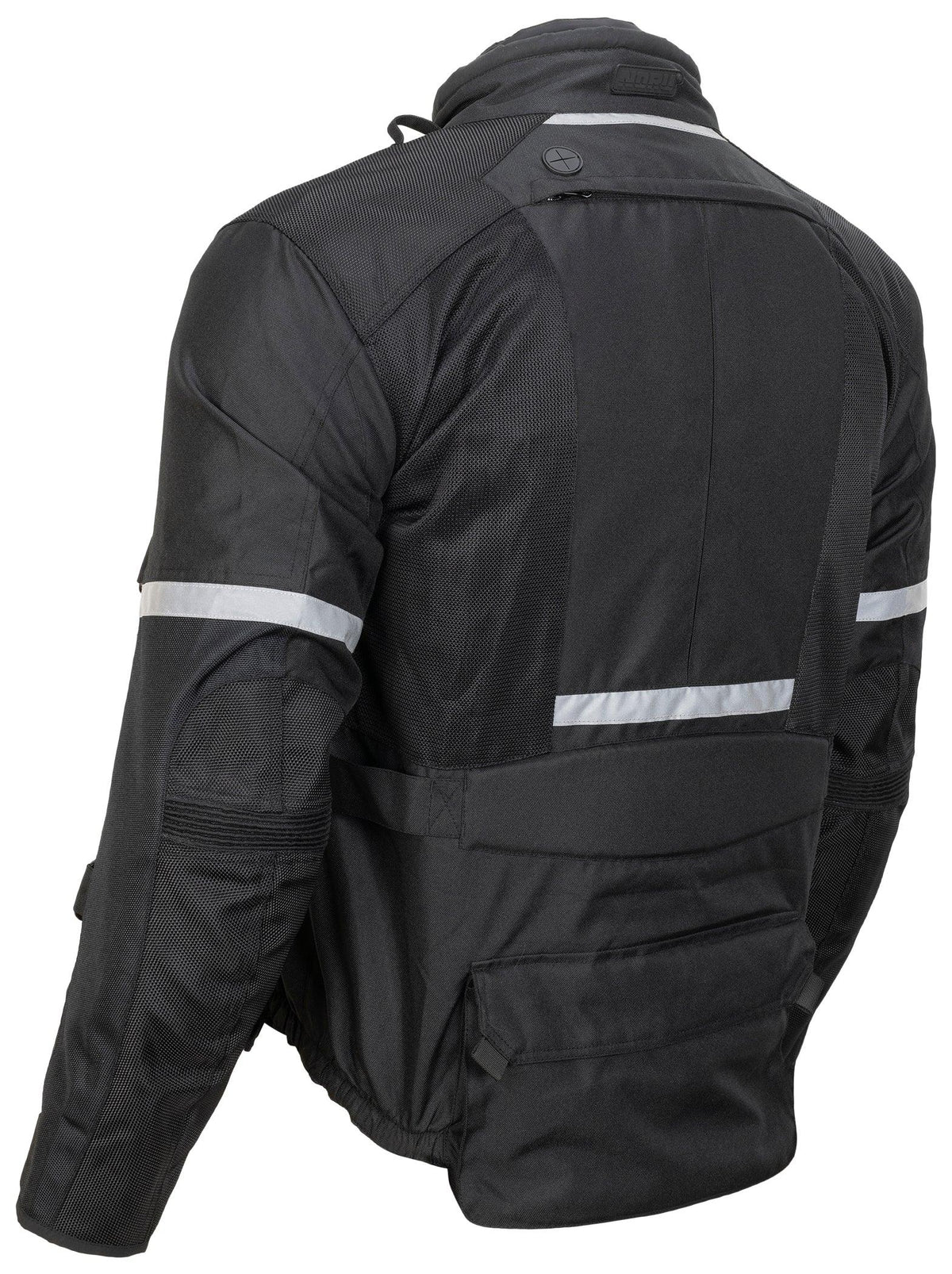 Noru Ganjo Adventure mesh motorcycle jacket in black
