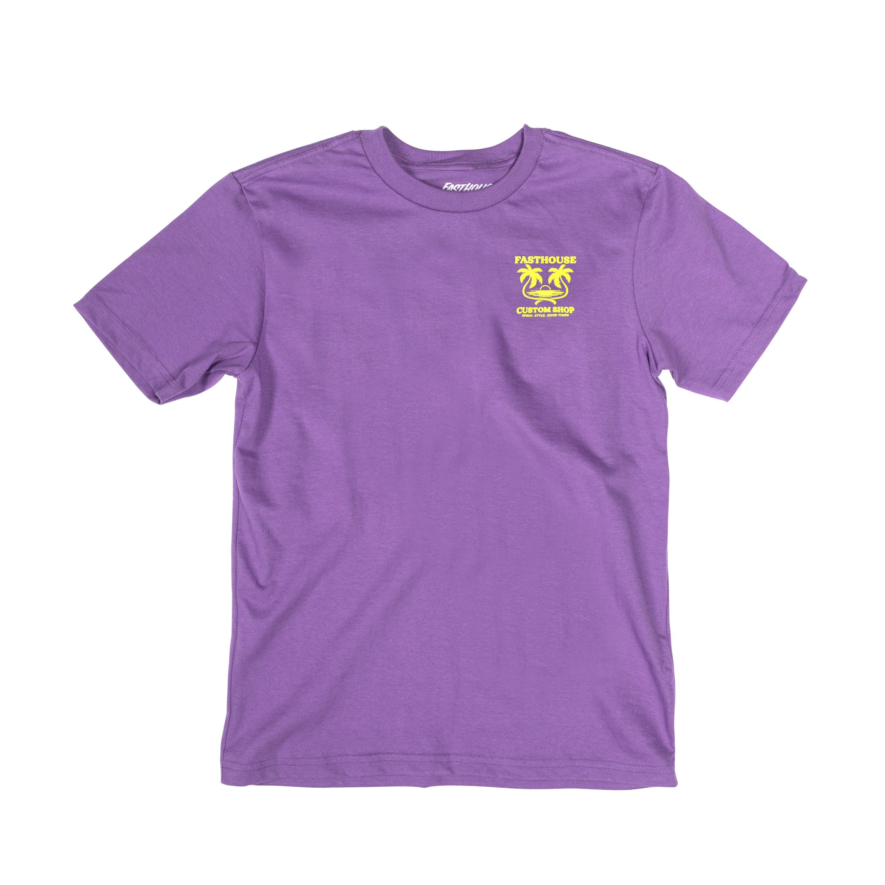 Fasthouse Youth Getaway Short Sleeve Purp Rush