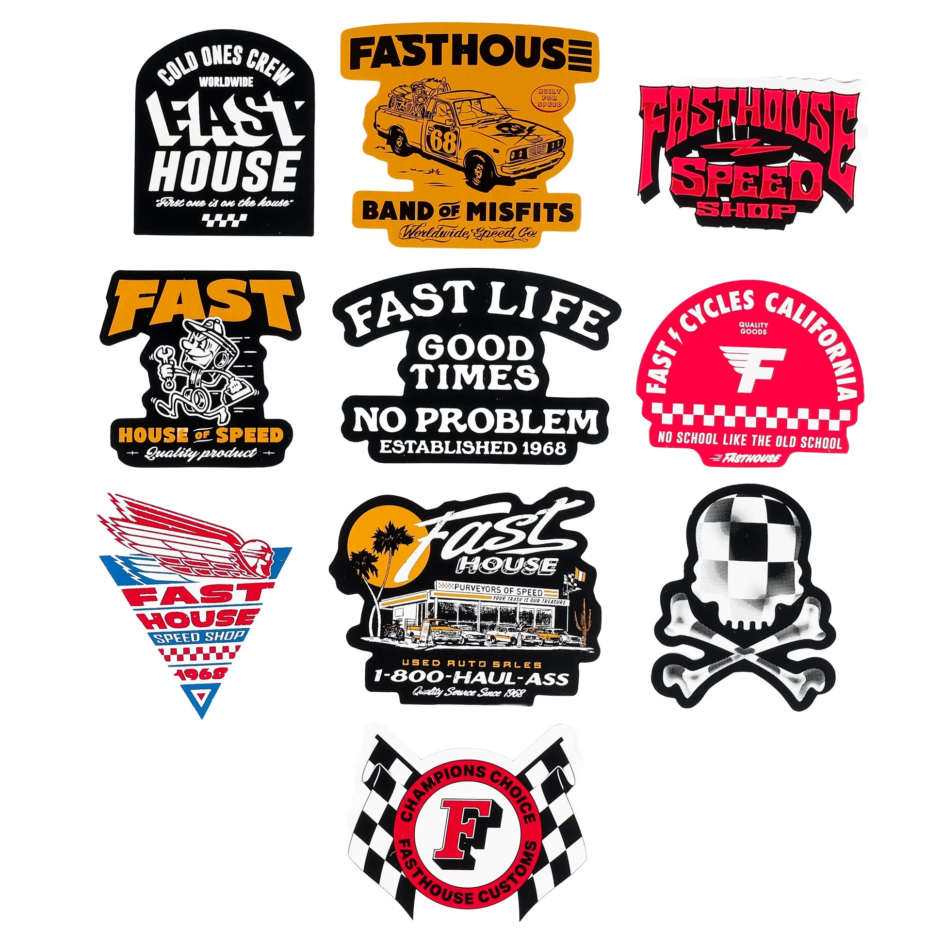 Fasthouse Sp'26 Lifesty Decal10Pk