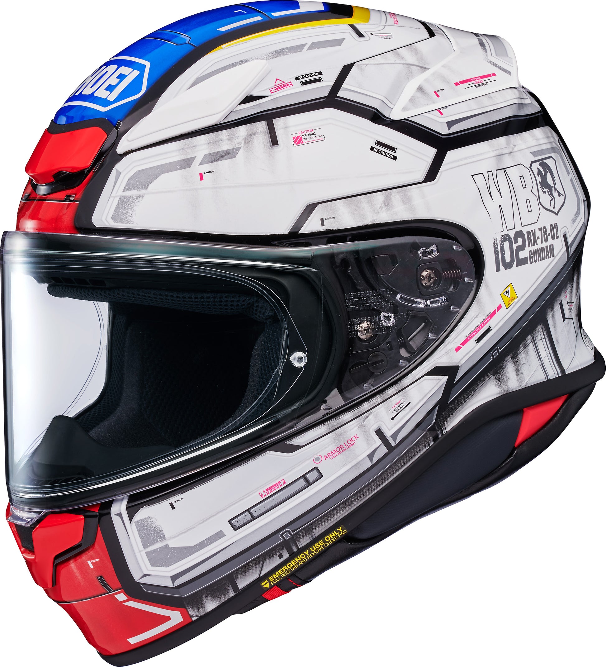 Shoei RF-1400 RX-78-02 Gundam Full Face Helmet - TC-10