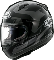 Arai Drudi Performance full-face motorcycle helmet with clear visor and geometric black design