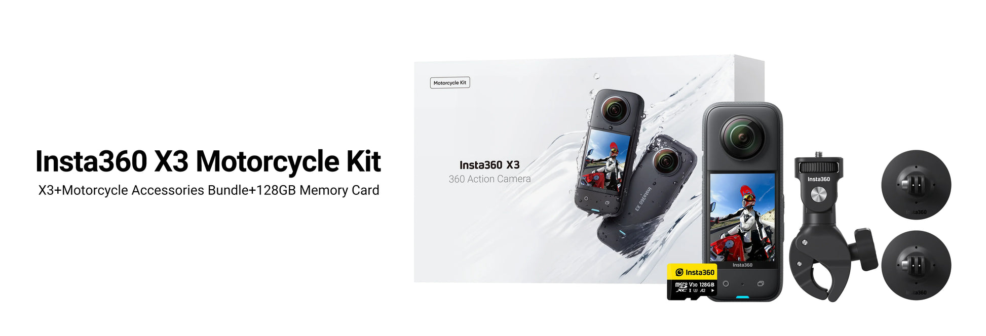Insta360 X3 Motorcycle Bundle