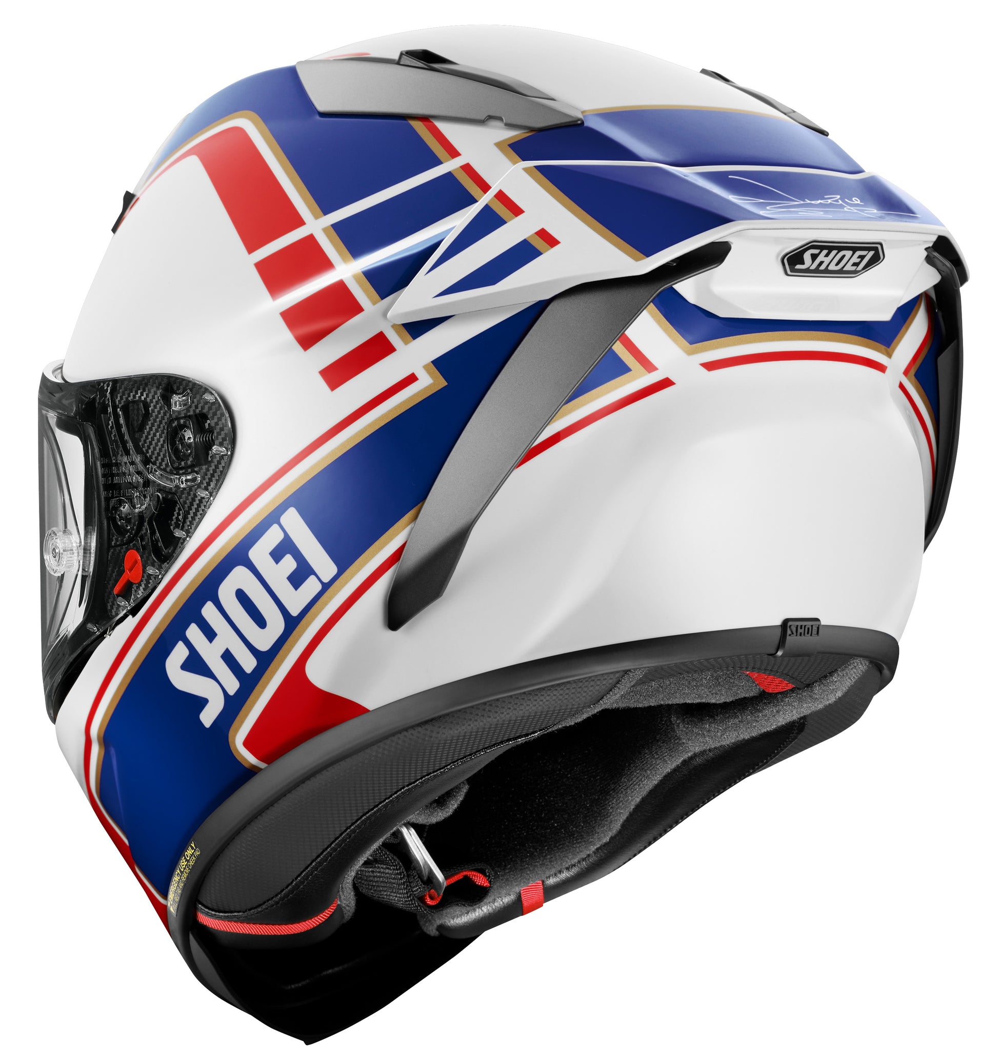 Shoei X-15 Gardner Full Face Helmet - TC-2 - rear