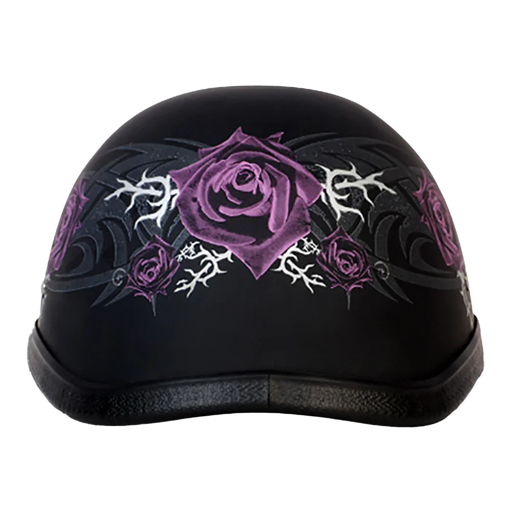 Daytona Helmets Novelty Eagle- W/ Purple Rose