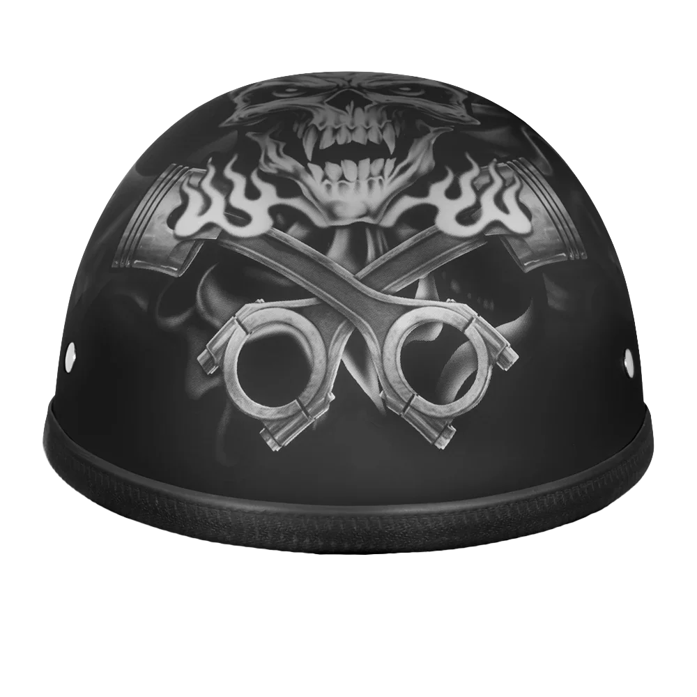 Daytona Helmets Novelty Eagle- W/ Pistons Skull