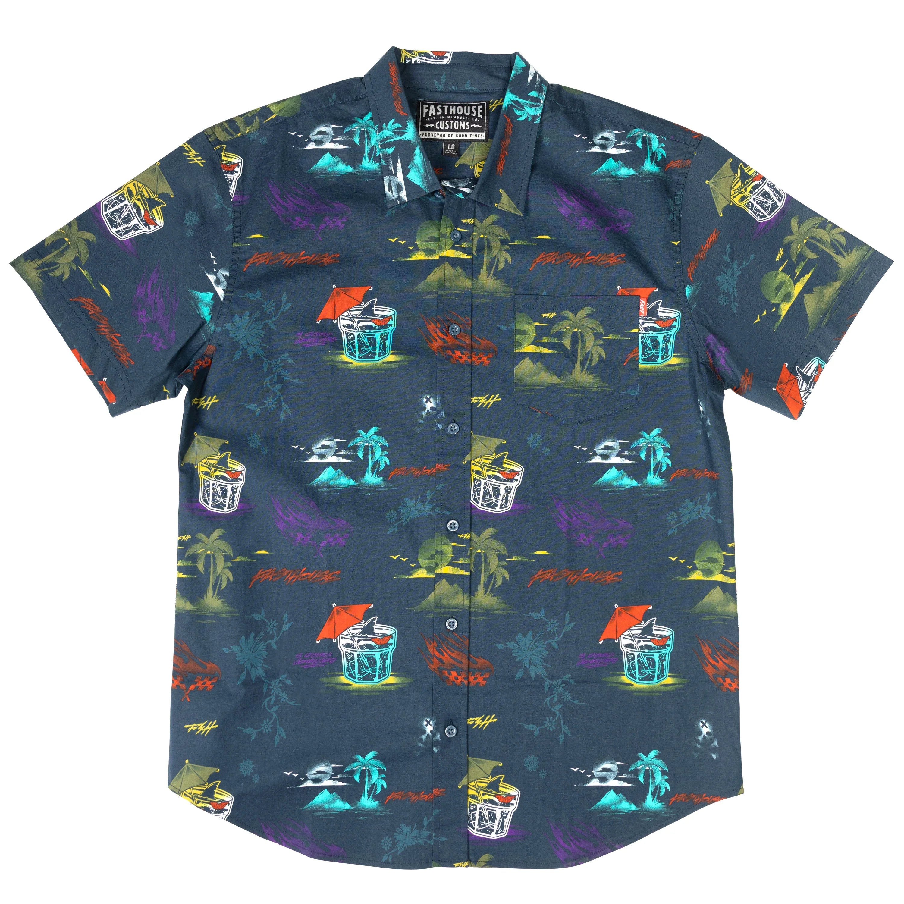 Fasthouse Hideout Short Sleeve Button Up