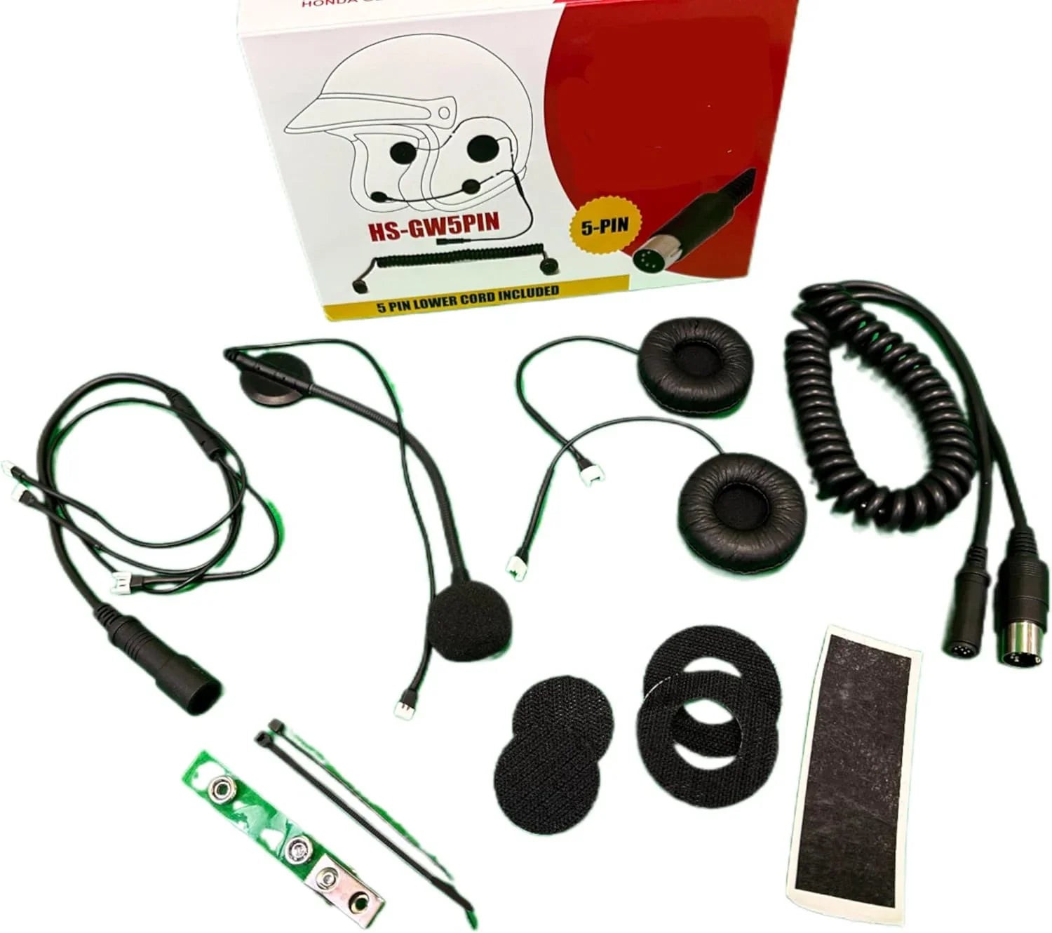 The Helmet Shop Honda Goldwing Compatible 5-PIN Headset including Lower Cord