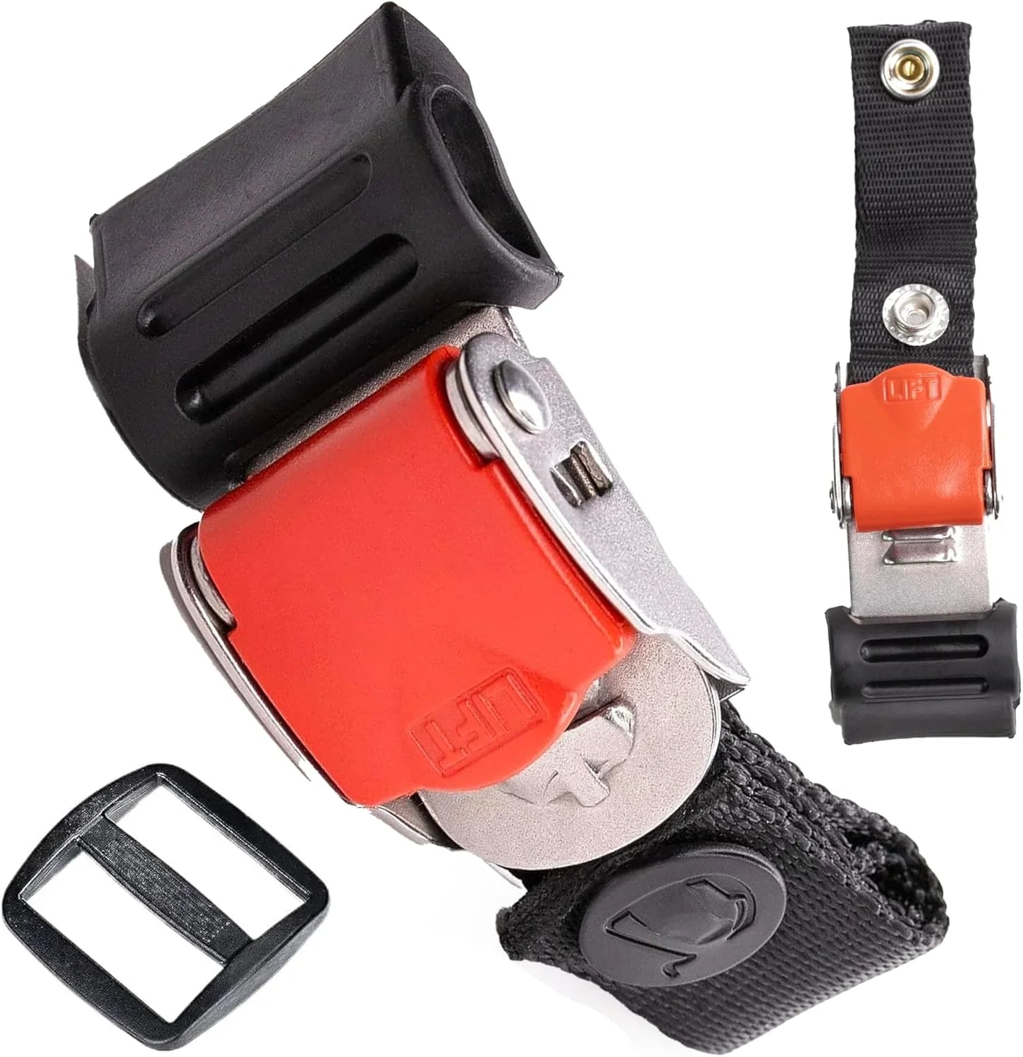 The Helmet Shop Helmet Quick Release Buckle Kit – Ratcheted Stainless Steel Chin Strap Adapter