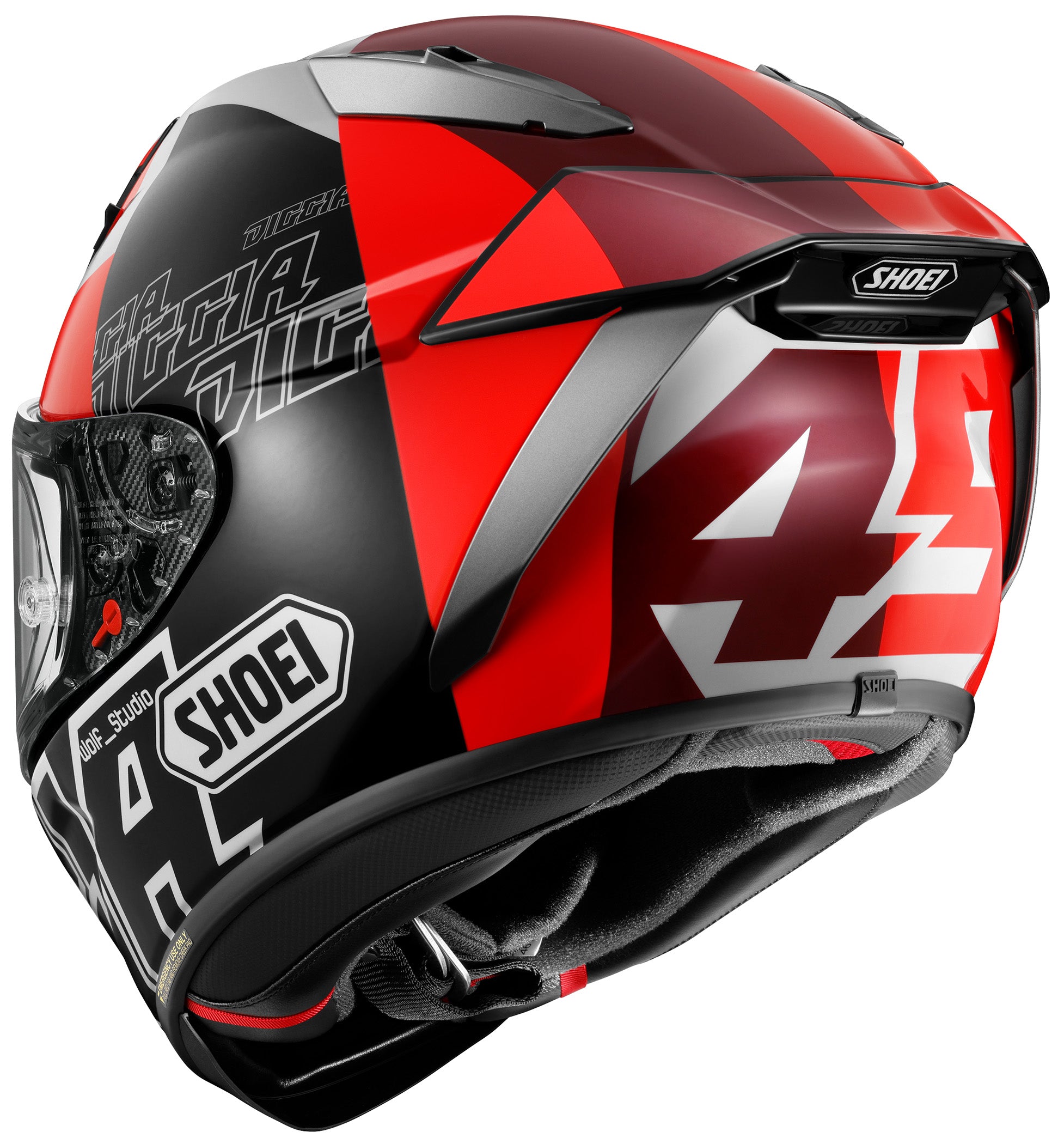 Shoei X-15 Diggia 2 Full Face Helmet - TC-1 - rear