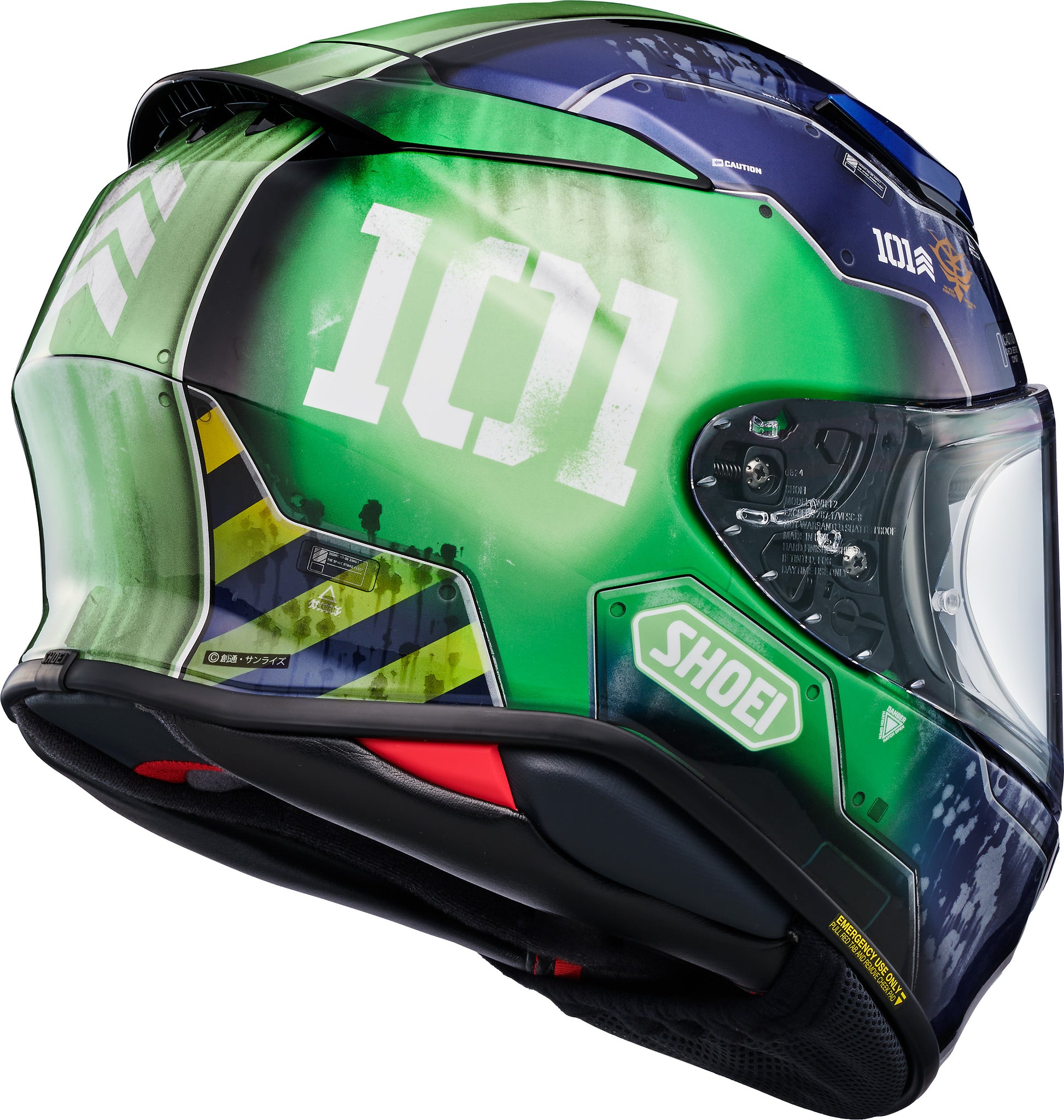 Shoei RF-1400 MS-05 Zaku I Full Face Helmet - TC-11 - rear