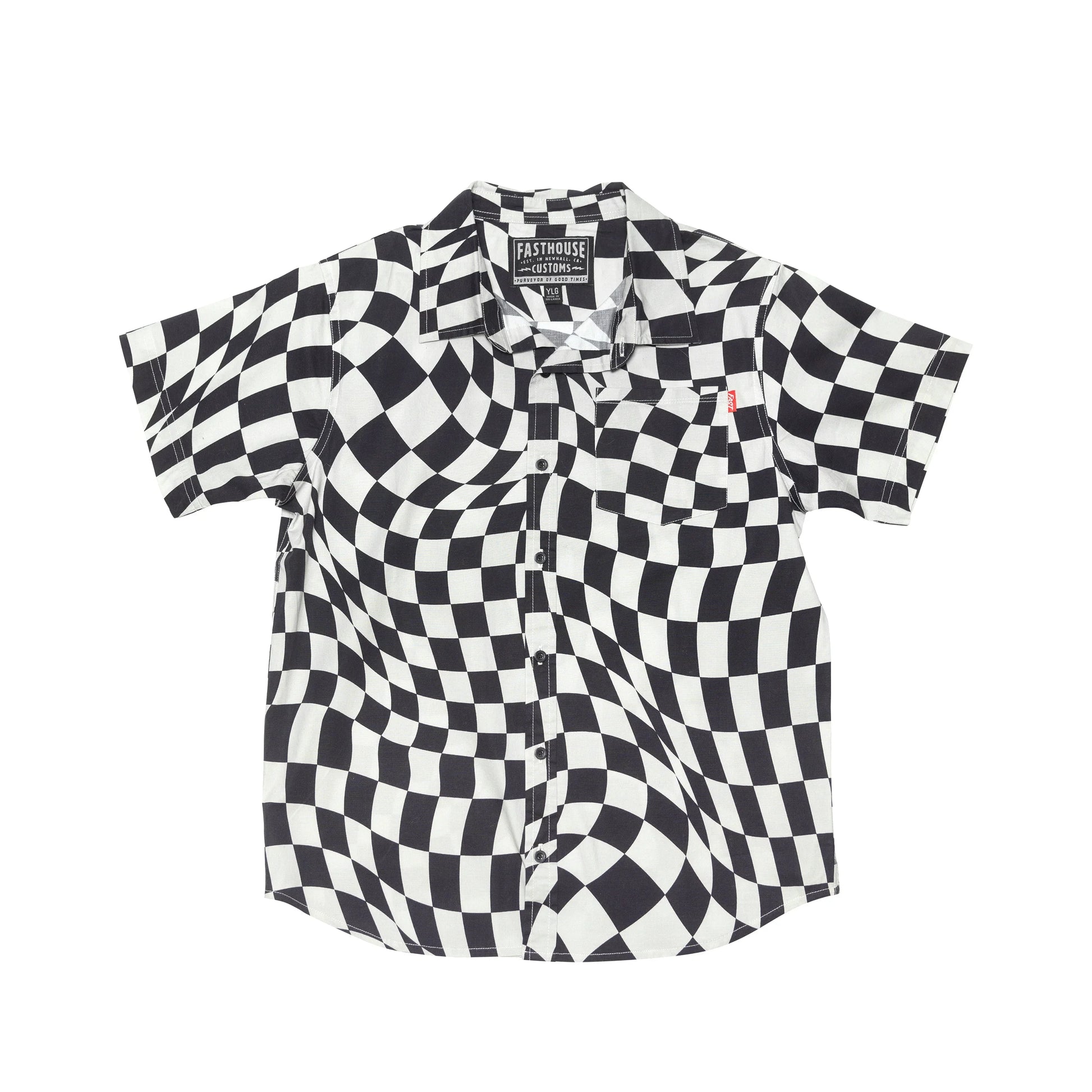 Fasthouse Youth Trip Short Sleeve Button Shirt
