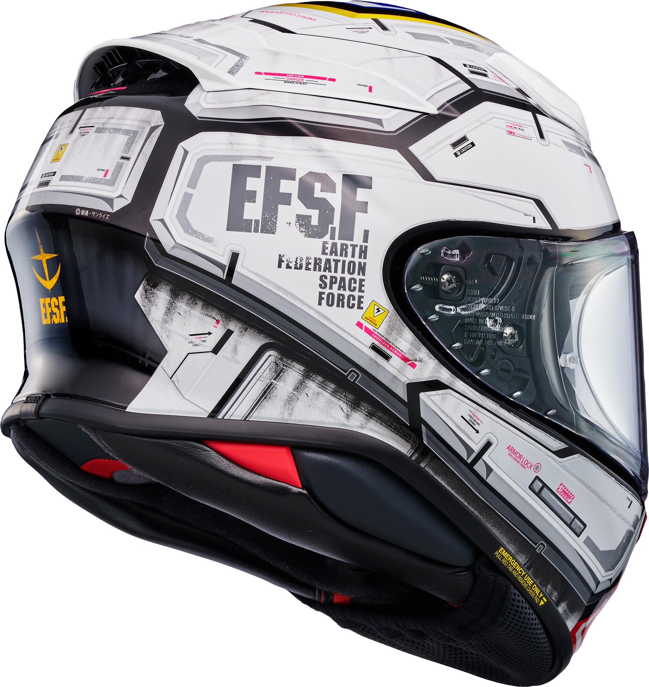 Shoei RF-1400 RX-78-02 Gundam Full Face Helmet - TC-10 - rear