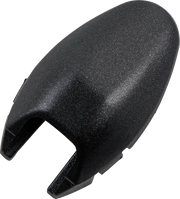 Black motorcycle helmet visor cover accessory for protective gear