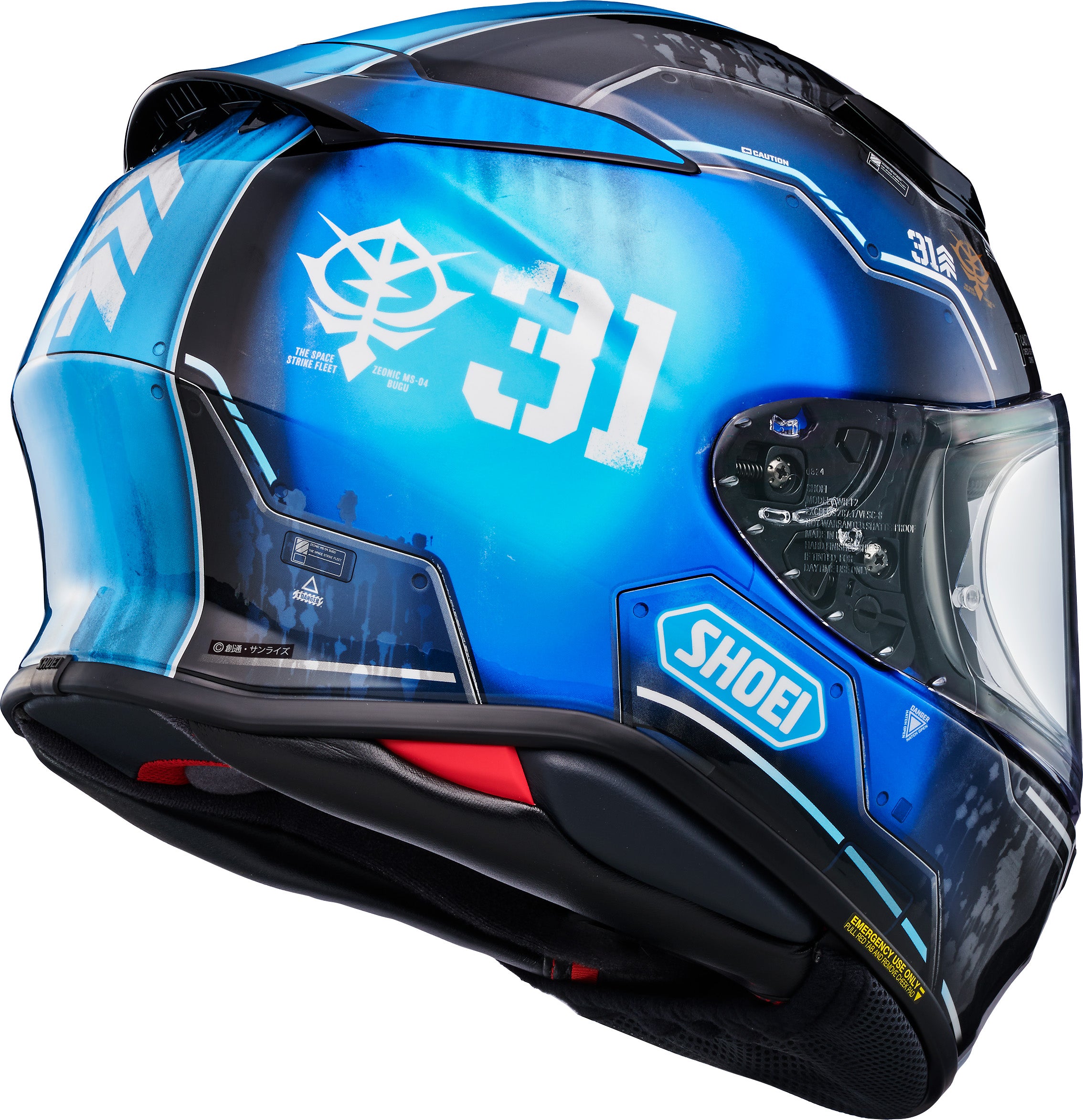 Shoei RF-1400 Ramba Ral's Bugu Full Face Helmet - TC-2 - rear