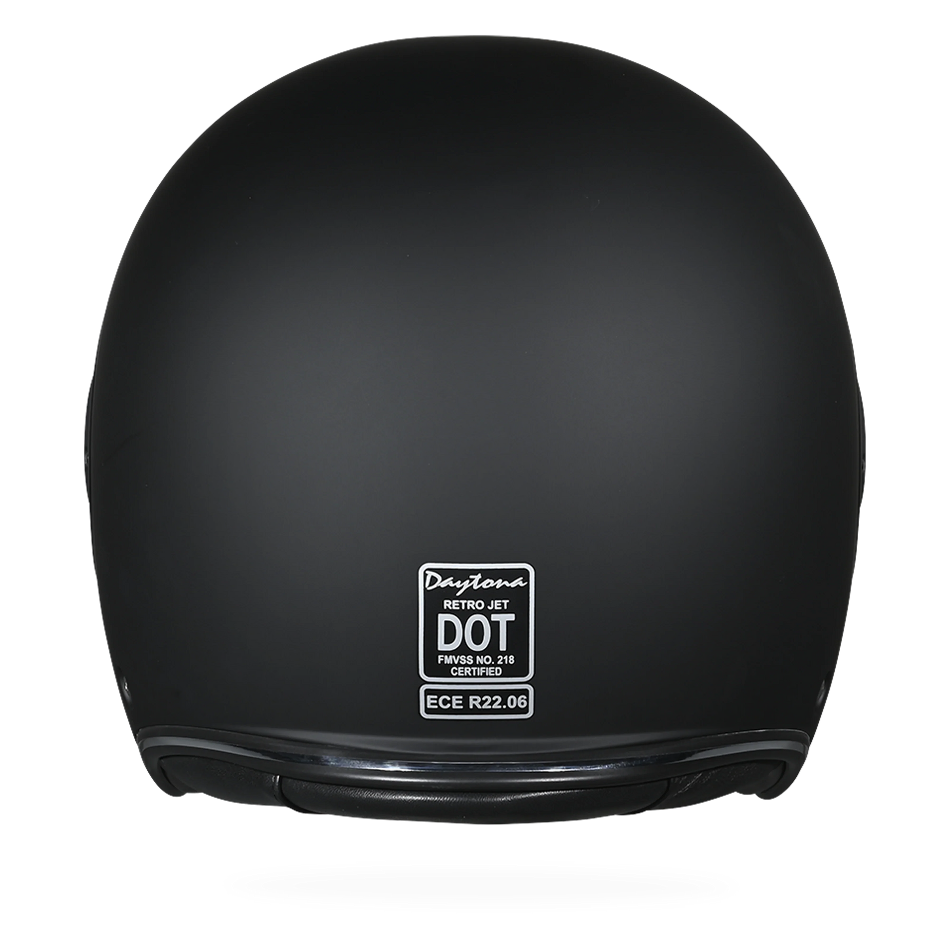 Daytona Helmets D.O.T. & ECE Daytona Retro Jet- Dull Black
