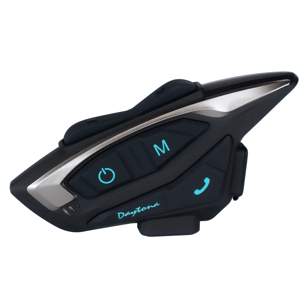 Daytona Helmets Motorcycle Bluetooth Headset - Motorcycle Communication System For All Types of Helmets - 1