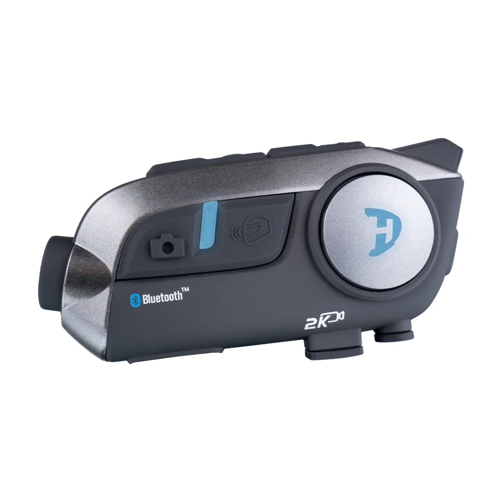 Daytona Helmets Motorcycle Bluetooth Headset - Motorcycle Communication System For All Types of Helmets - Cam