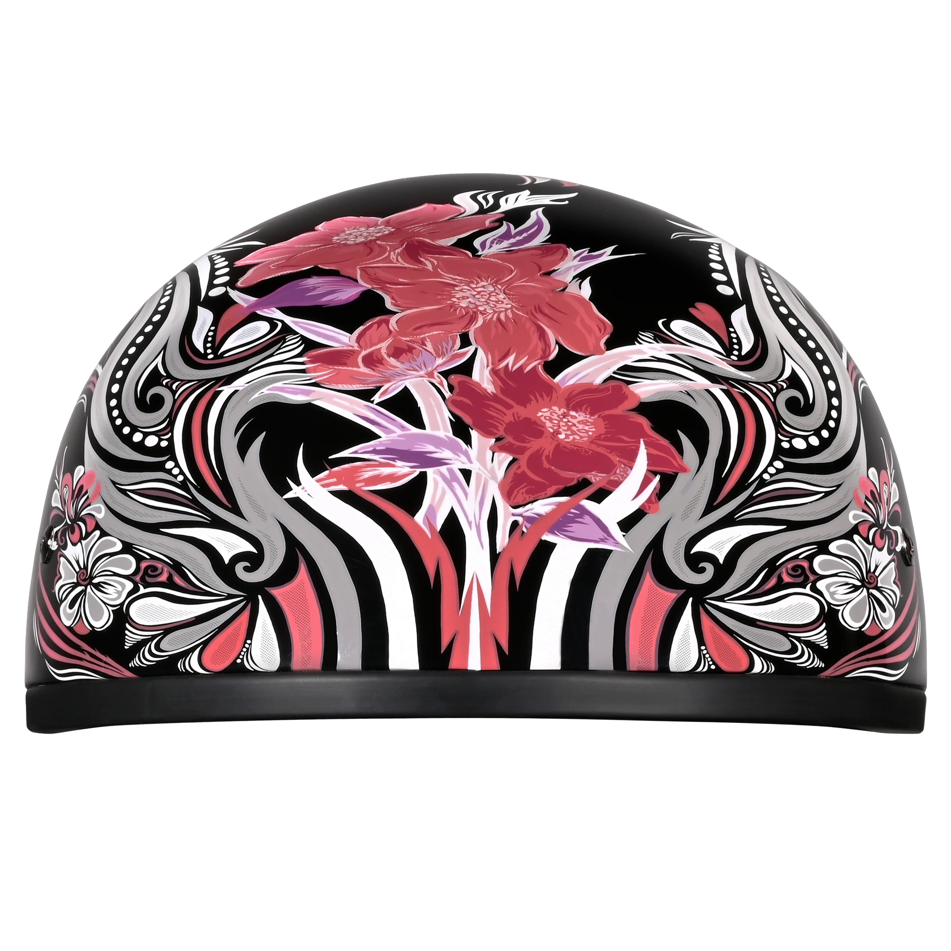 Daytona Helmets DOT Approved Daytona Motorcycle Half Face Helmet - Skull Cap Graphics for Men & Women, Scooters, ATVs, UTVs & Choppers - W/ Boss Bitch