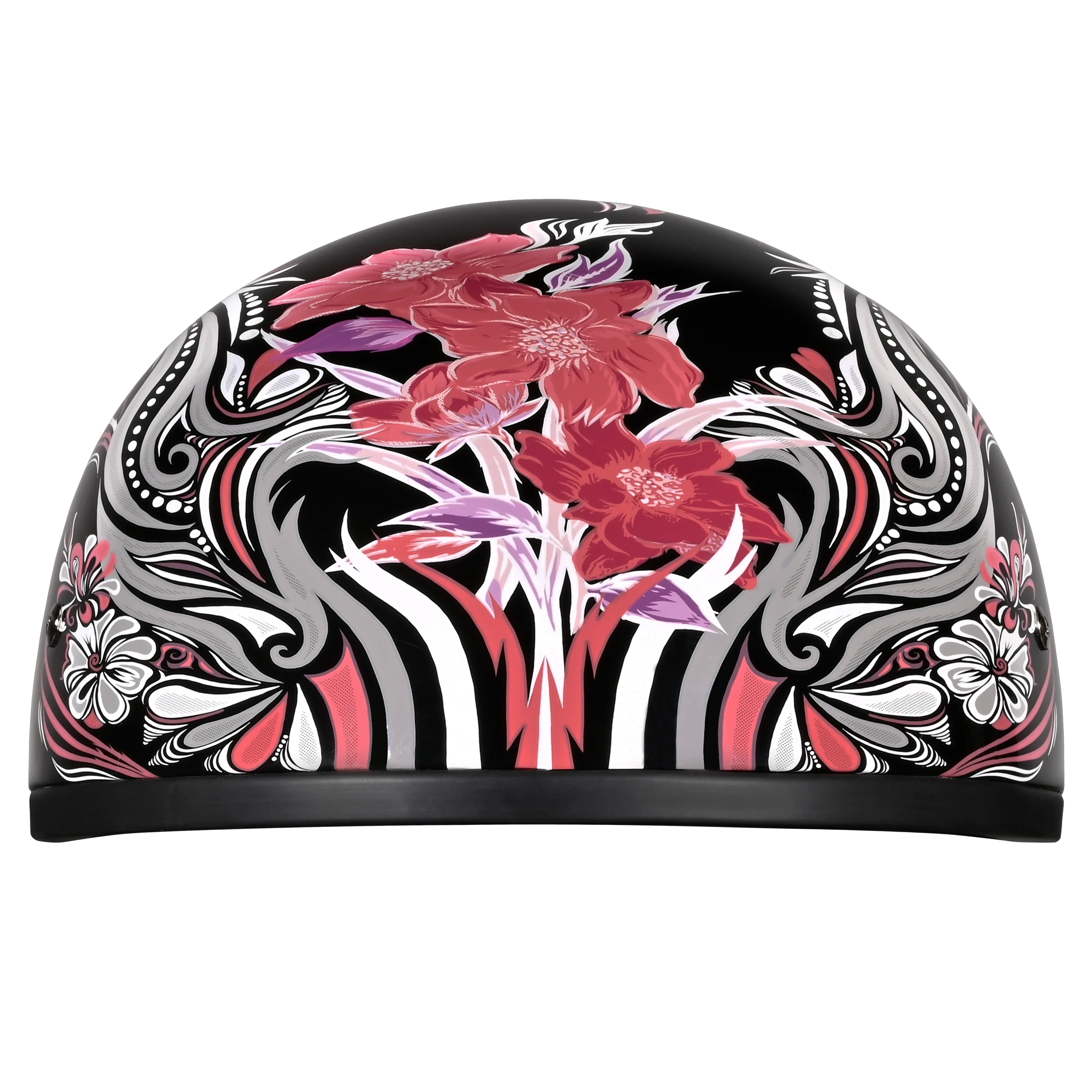 Daytona Helmets DOT Approved Daytona Motorcycle Half Face Helmet - Skull Cap Graphics for Men & Women, Scooters, ATVs, UTVs & Choppers - W/ Boss Bitch
