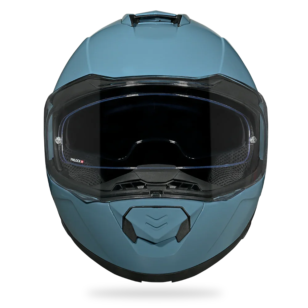 Daytona Helmets Daytona Glide Modular Motorcycle Helmet - DOT Approved, Bluetooth Ready, Dual Visor, Men/Women/Youth- Shark Blu