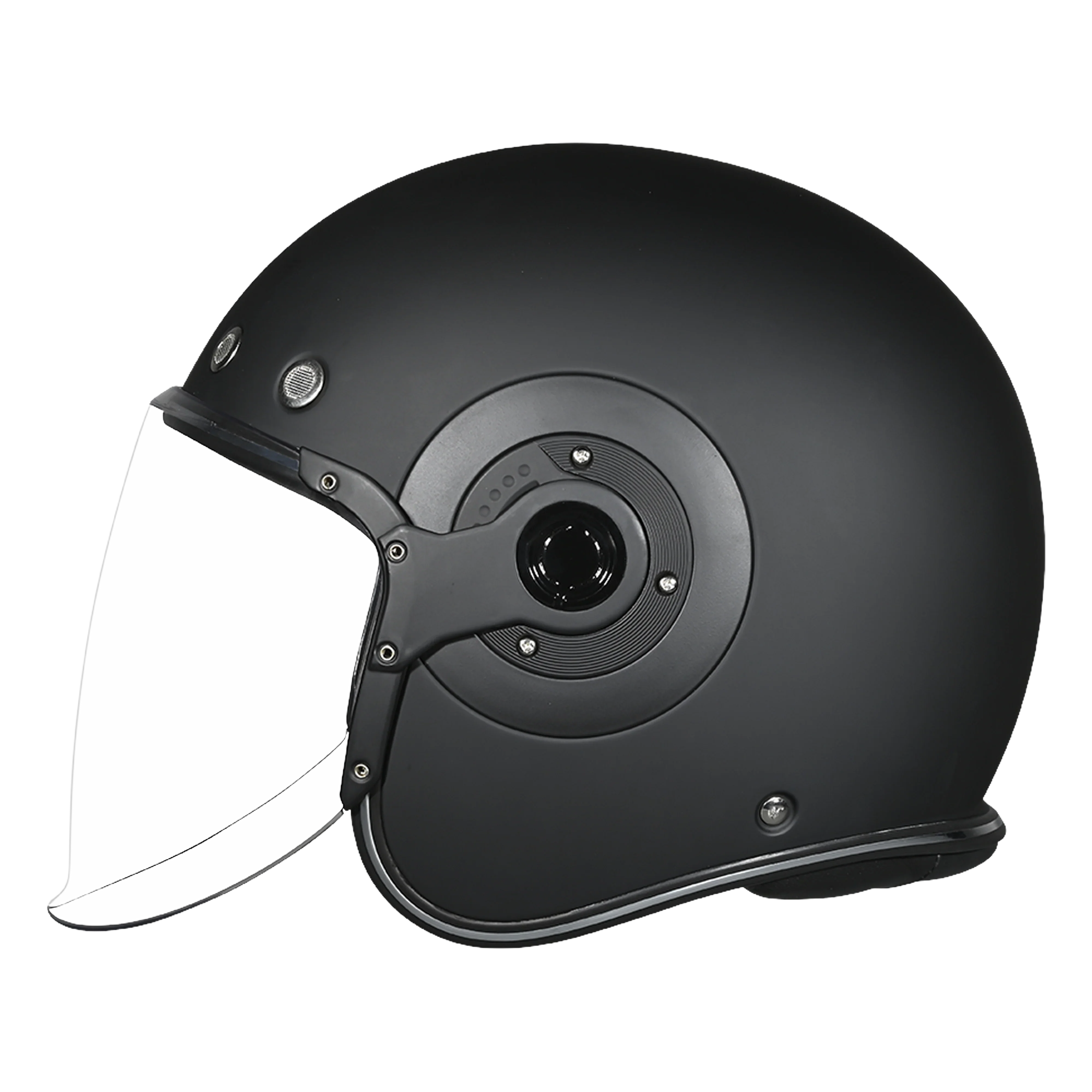 Daytona Helmets D.O.T. & ECE Daytona Retro Jet- Dull Black