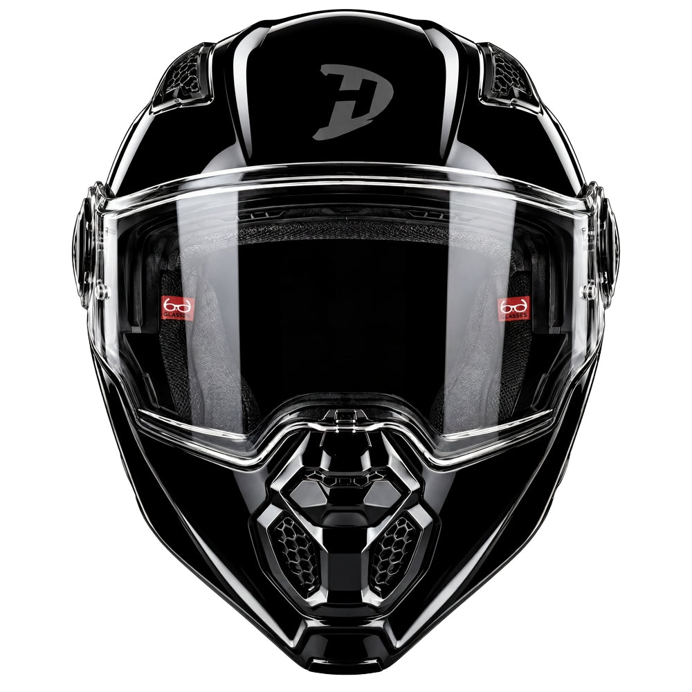 D.O.T. & ECE Daytona C6 Modular Helmet- Hi-Gloss Black