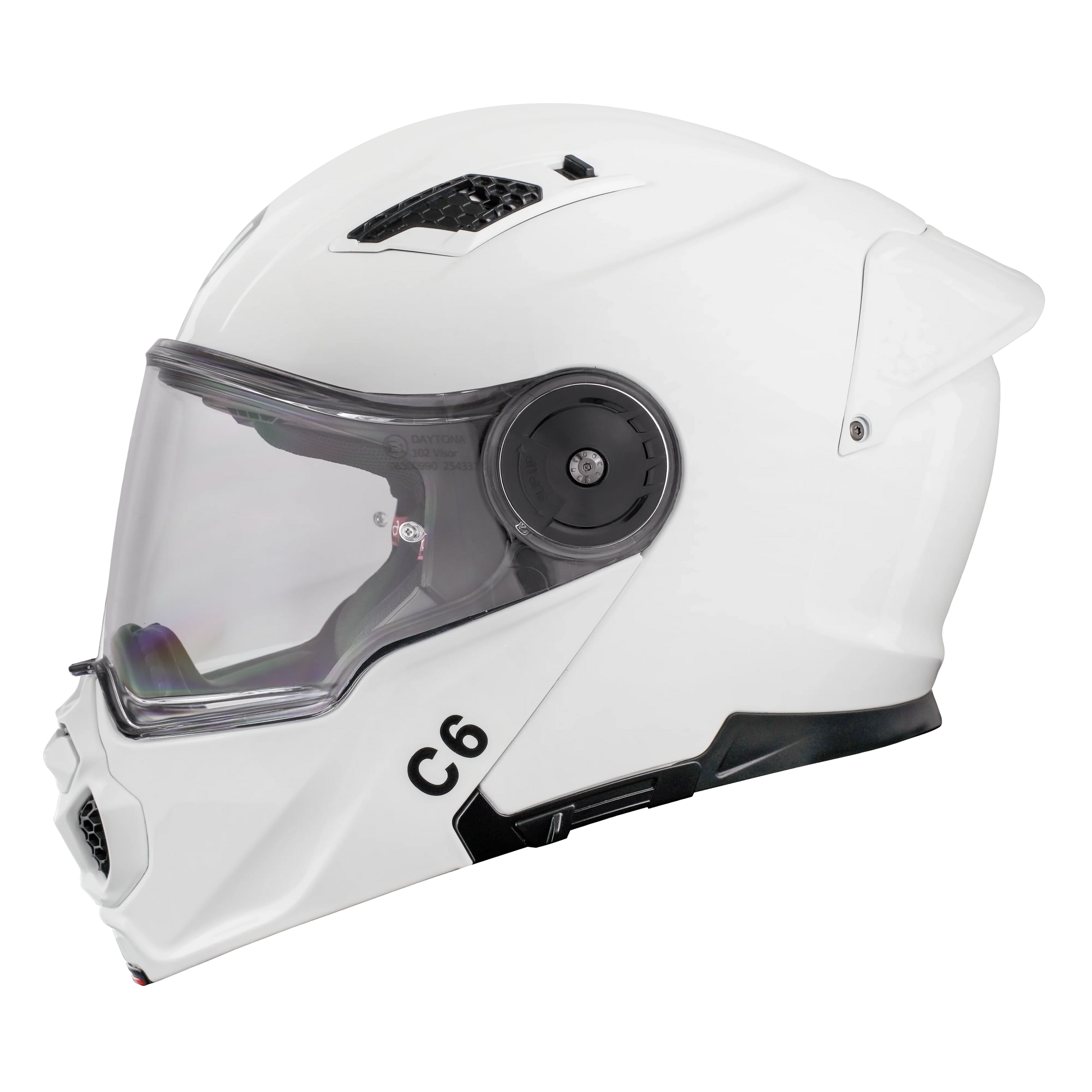 Daytona Helmets D.O.T. & ECE Daytona C6- Hi-Gloss White