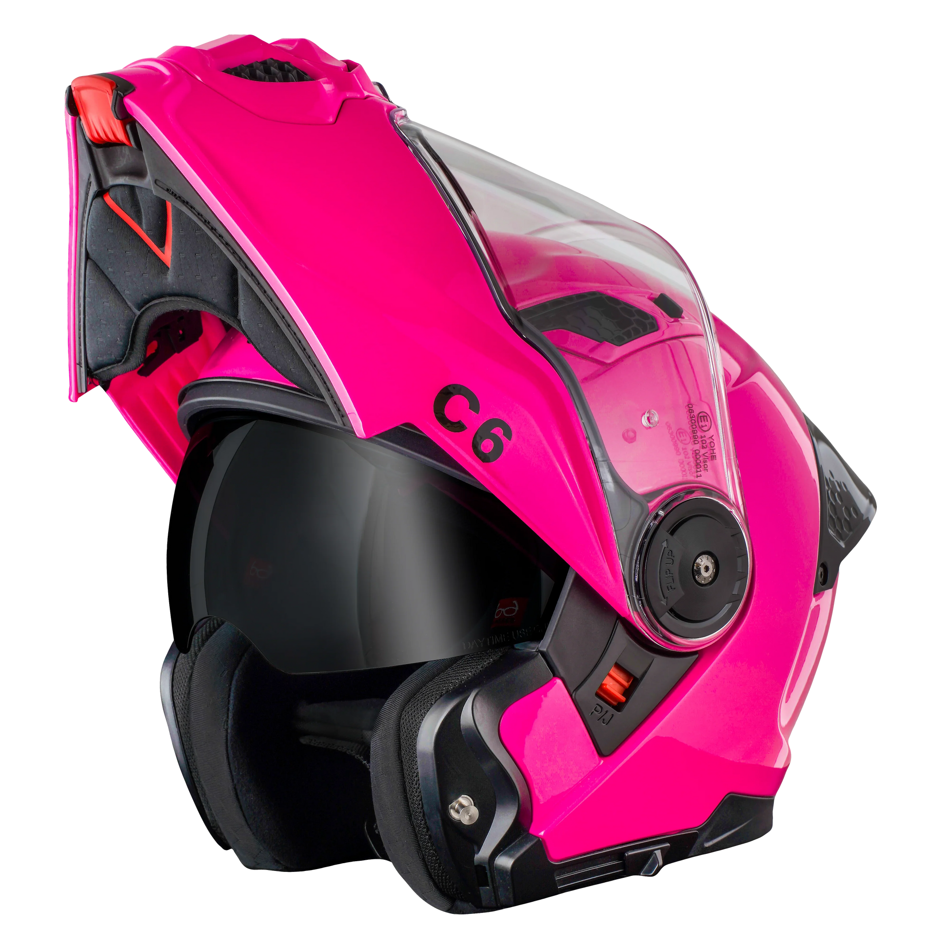 Daytona Helmets D.O.T. & ECE Daytona C6- Hi-Gloss Pink