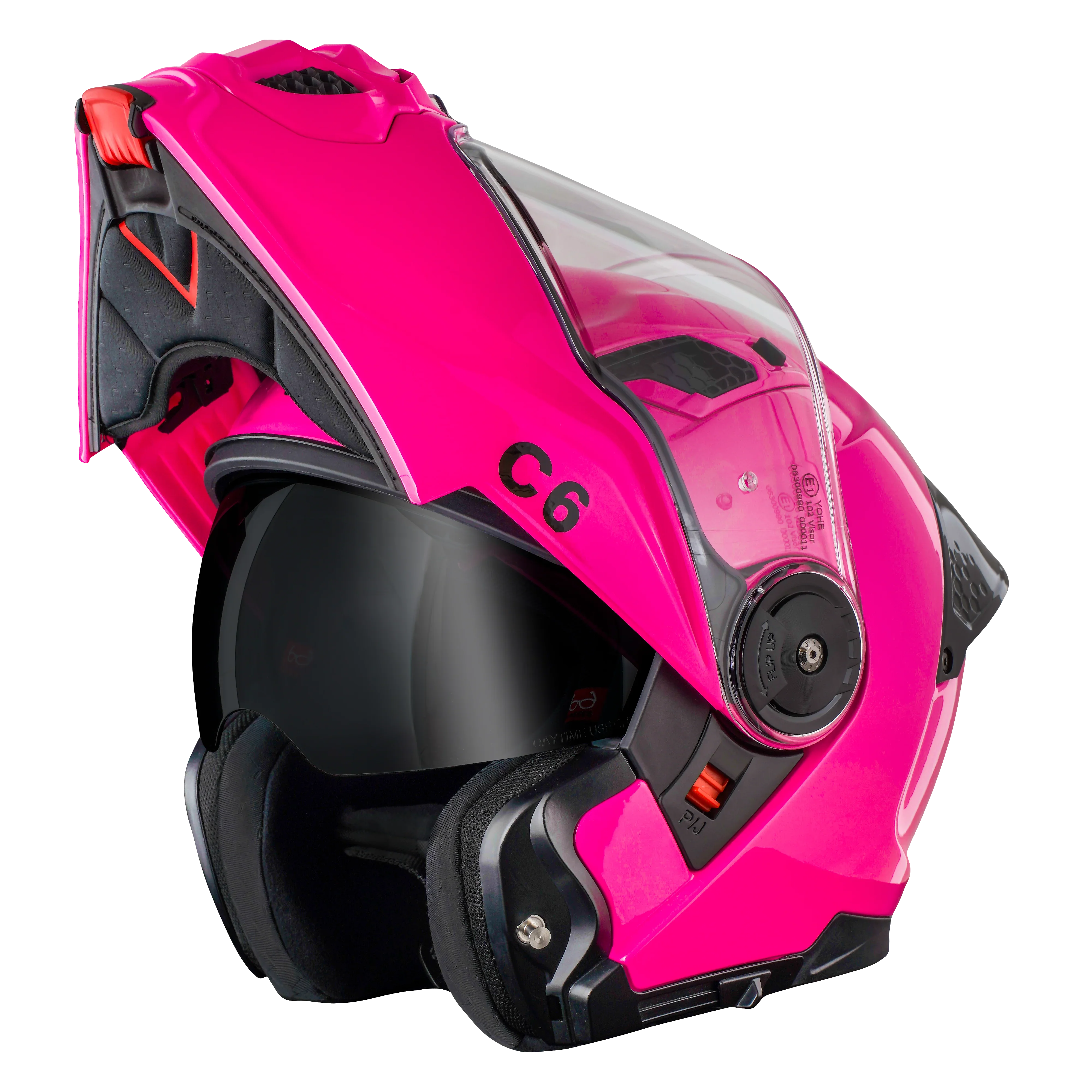 Daytona Helmets D.O.T. & ECE Daytona C6- Hi-Gloss Pink