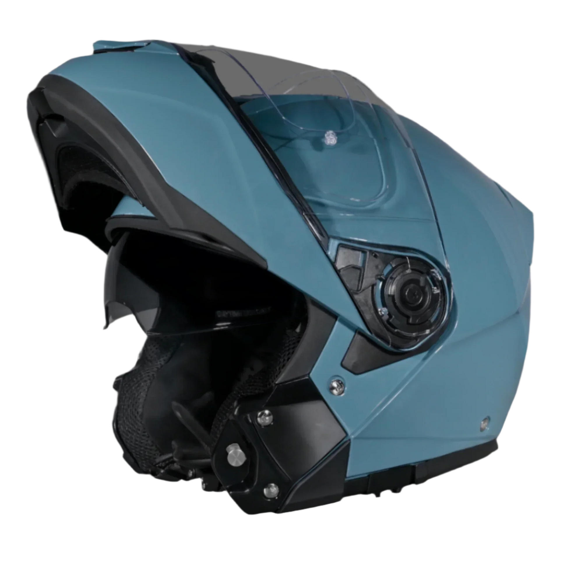 Daytona Helmets Daytona Glide Modular Motorcycle Helmet - DOT Approved, Bluetooth Ready, Dual Visor, Men/Women/Youth- Shark Blu