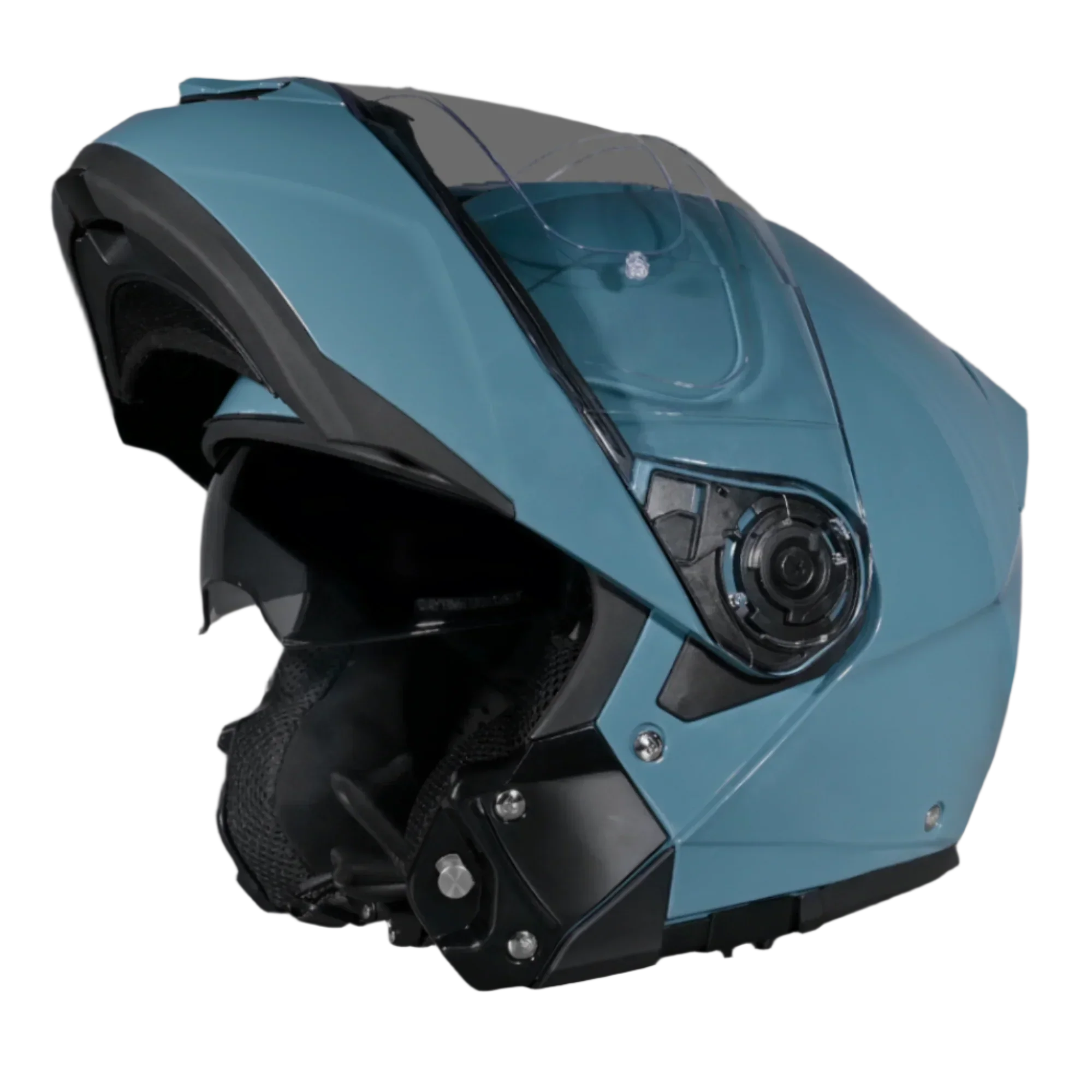 Daytona Helmets Daytona Glide Modular Motorcycle Helmet - DOT Approved, Bluetooth Ready, Dual Visor, Men/Women/Youth- Shark Blu