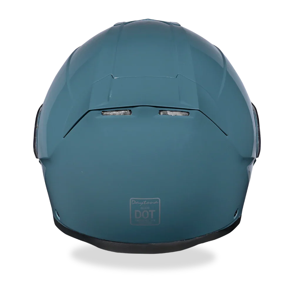Daytona Helmets Daytona Glide Modular Motorcycle Helmet - DOT Approved, Bluetooth Ready, Dual Visor, Men/Women/Youth- Shark Blu