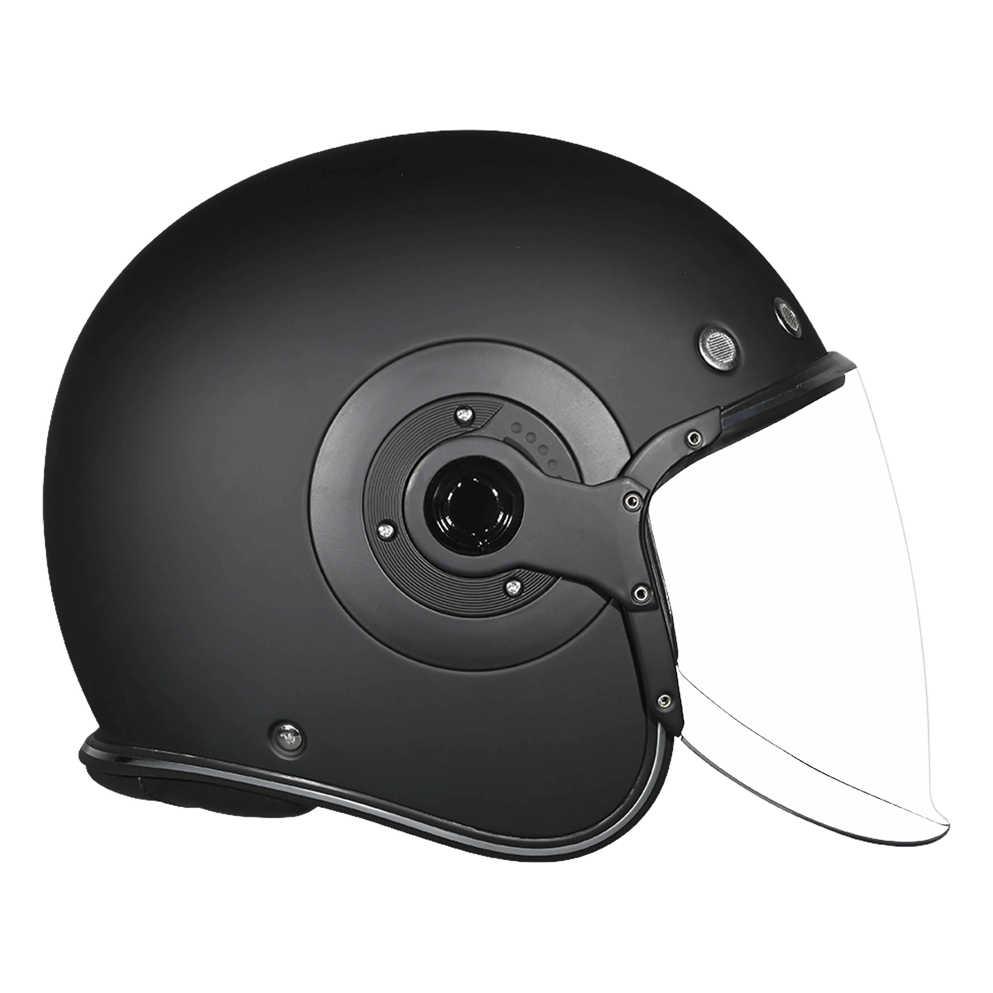 Daytona Helmets D.O.T. & ECE Daytona Retro Jet- Dull Black