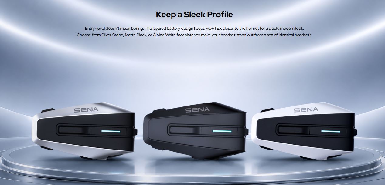 SENA Vortex Bluetooth Intercom Helmet Headset- DUAL Pack