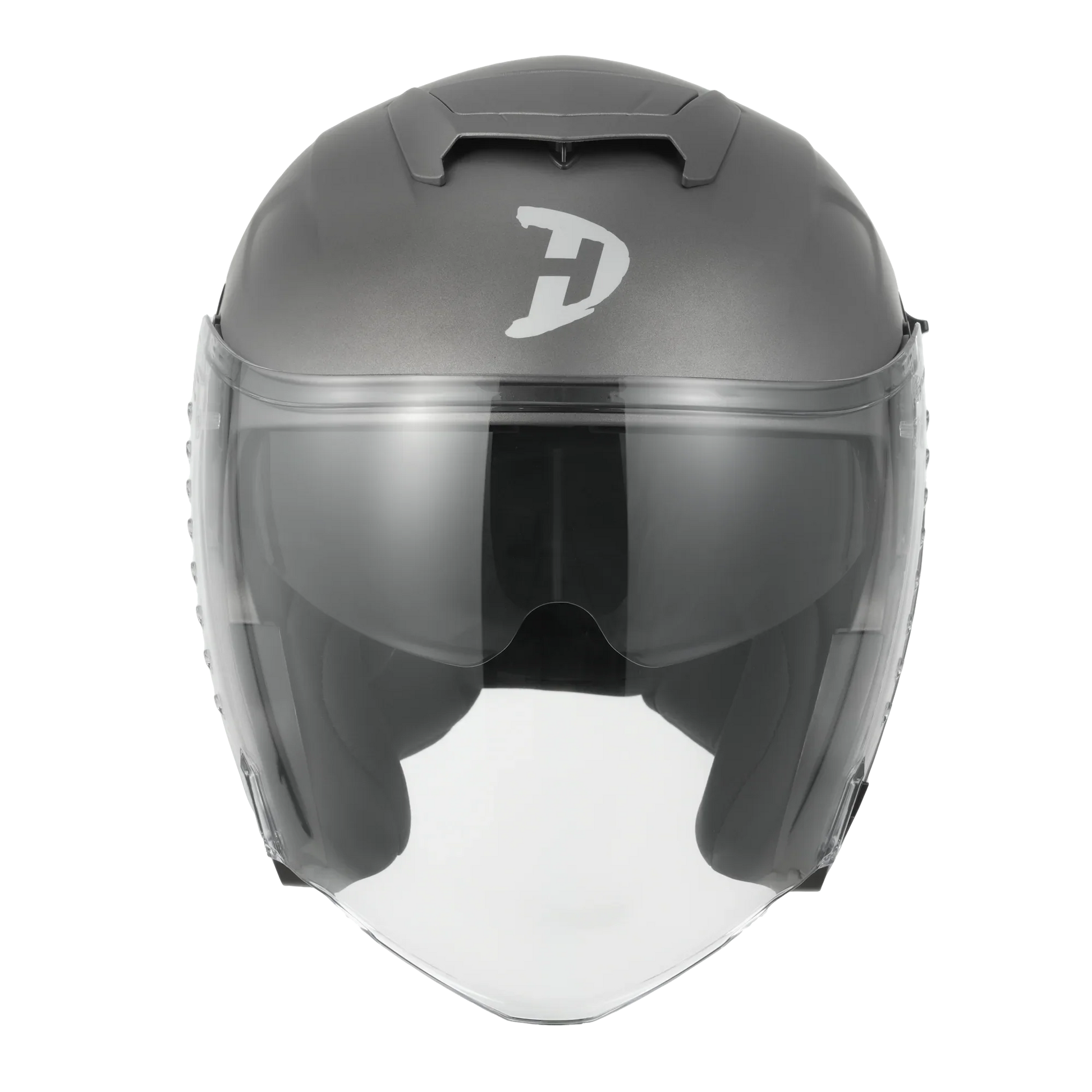 Daytona Helmets D.O.T. & ECE Daytona Spyder Jet- Gun Metal Grey Dull Metallic