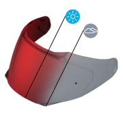 Daytona Helmets Detour Shield Outer- Photochromic Red