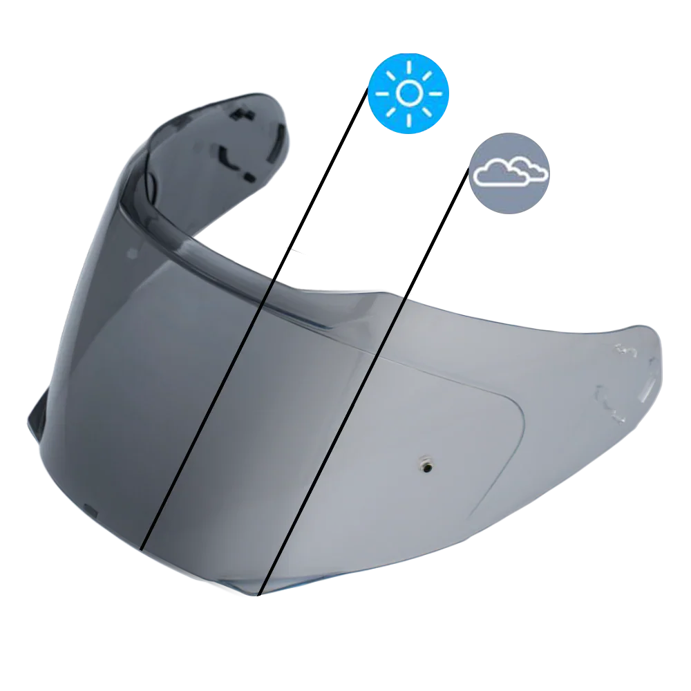 Daytona Helmets Detour Shield Outer- Photochromic Smoke
