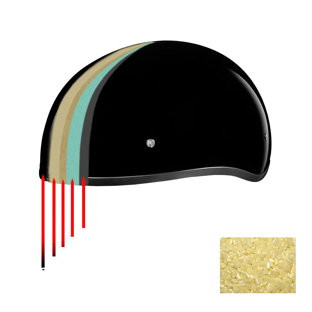 Daytona Helmets DOT Approved Daytona Motorcycle Half Face Helmet - Skull Cap Graphics for Men & Women, Scooters, ATVs, UTVs & Choppers - W/ Barbed Wire Heart