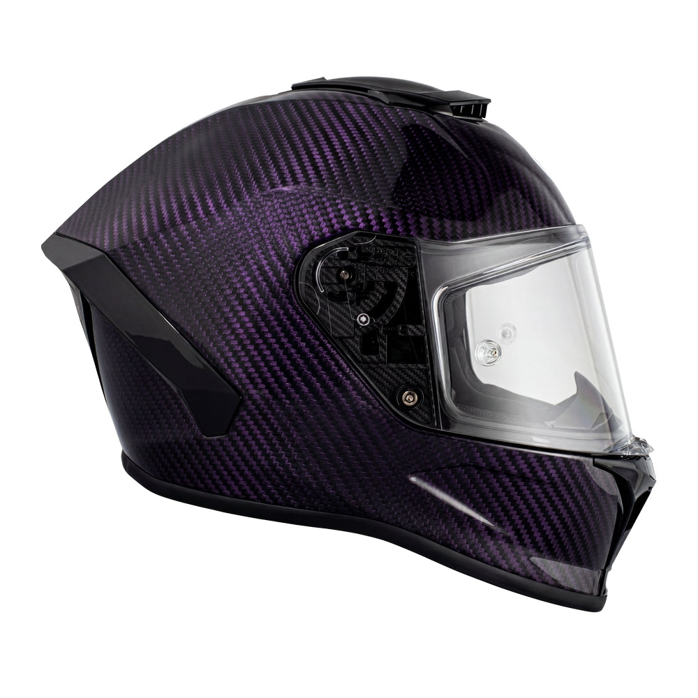 D.O.T. & ECE Daytona Viper Full Face Helmet- Purple Carbon Fiber