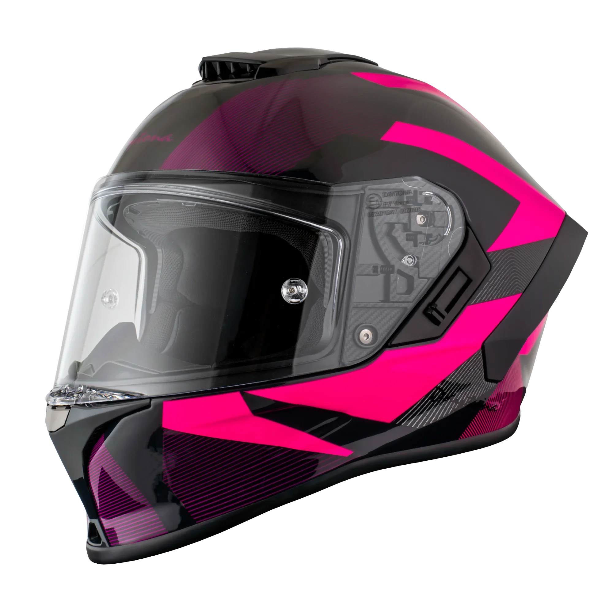 Daytona Helmets D.O.T. & ECE Daytona Viper- W/ Cyberpink