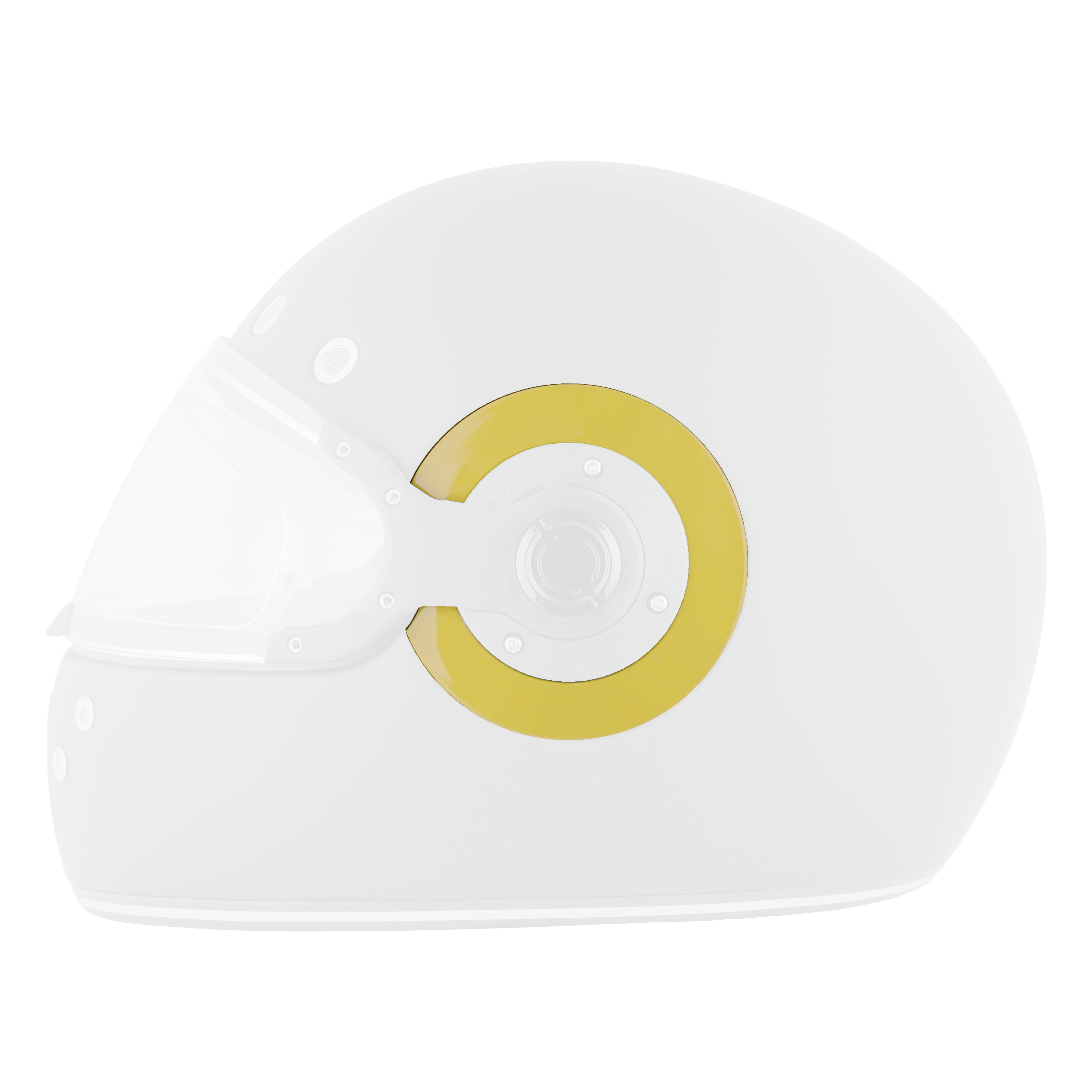 Daytona Helmets Retro Ring- Yellow